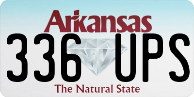 AR license plate 336UPS