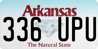 AR license plate 336UPU
