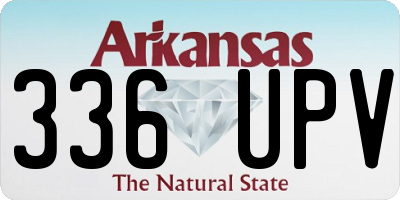 AR license plate 336UPV