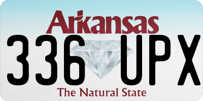AR license plate 336UPX