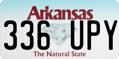 AR license plate 336UPY