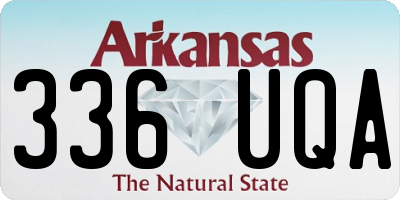 AR license plate 336UQA