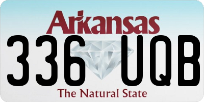 AR license plate 336UQB