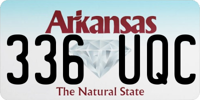 AR license plate 336UQC