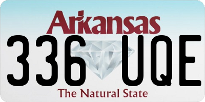 AR license plate 336UQE