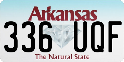 AR license plate 336UQF