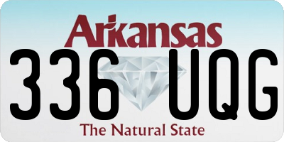 AR license plate 336UQG