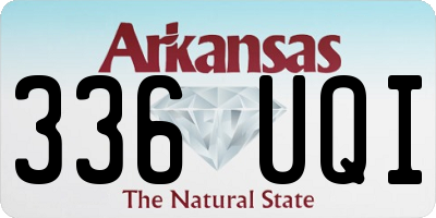 AR license plate 336UQI
