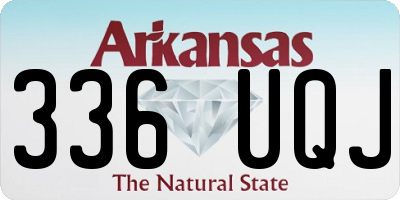 AR license plate 336UQJ