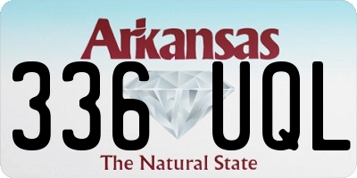 AR license plate 336UQL