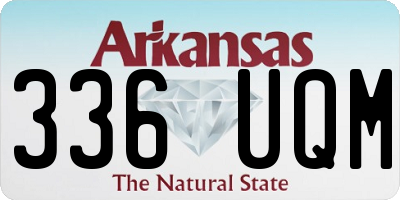 AR license plate 336UQM