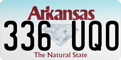 AR license plate 336UQO
