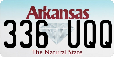 AR license plate 336UQQ