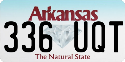 AR license plate 336UQT