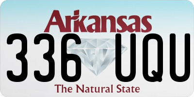 AR license plate 336UQU