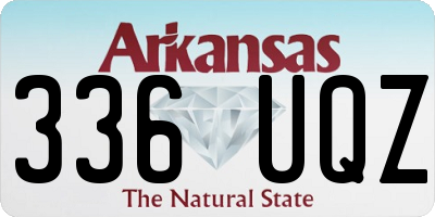 AR license plate 336UQZ