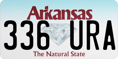 AR license plate 336URA