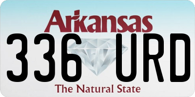 AR license plate 336URD
