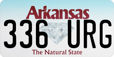 AR license plate 336URG
