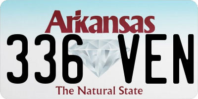AR license plate 336VEN