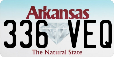 AR license plate 336VEQ