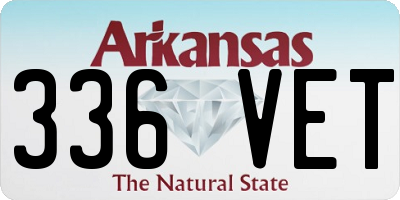 AR license plate 336VET