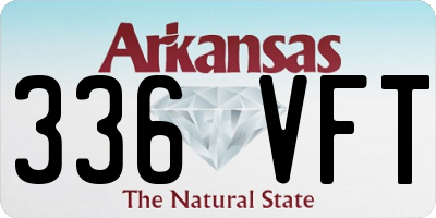 AR license plate 336VFT