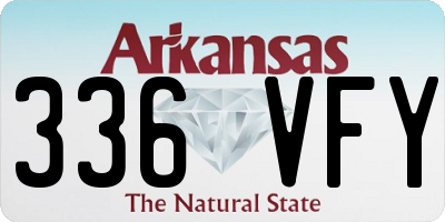 AR license plate 336VFY