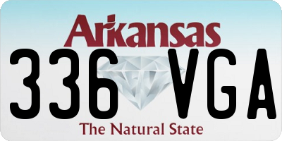 AR license plate 336VGA