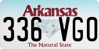 AR license plate 336VGO