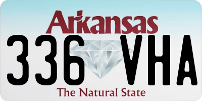 AR license plate 336VHA