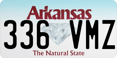 AR license plate 336VMZ