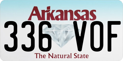 AR license plate 336VOF