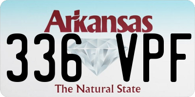 AR license plate 336VPF