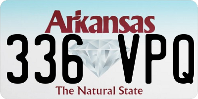 AR license plate 336VPQ