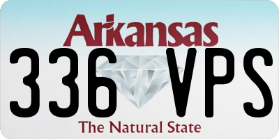AR license plate 336VPS