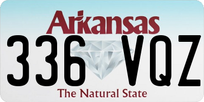AR license plate 336VQZ