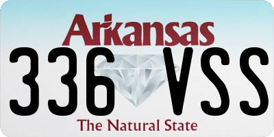 AR license plate 336VSS
