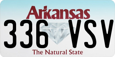 AR license plate 336VSV