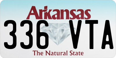 AR license plate 336VTA