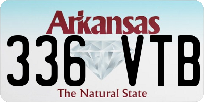 AR license plate 336VTB