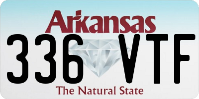 AR license plate 336VTF