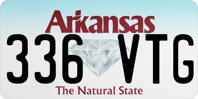 AR license plate 336VTG