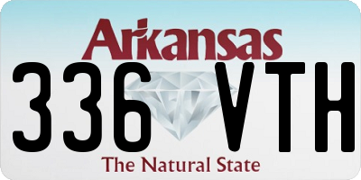 AR license plate 336VTH