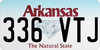 AR license plate 336VTJ