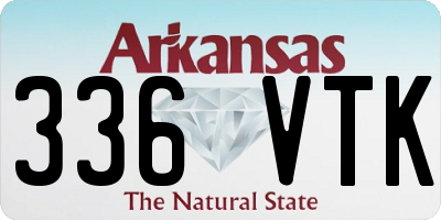 AR license plate 336VTK