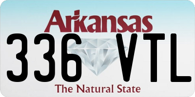 AR license plate 336VTL
