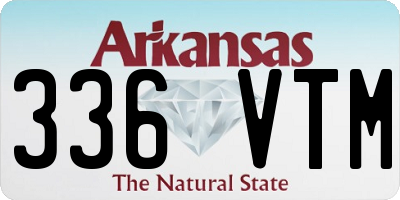 AR license plate 336VTM