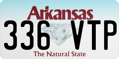 AR license plate 336VTP