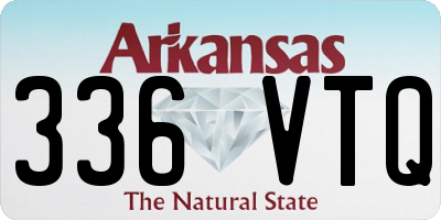 AR license plate 336VTQ